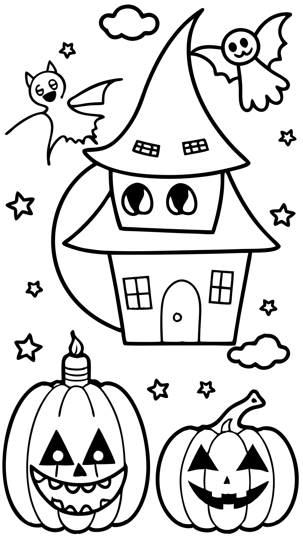 halloween free printable coloring pages